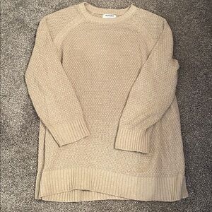 Old Navy Beige Crew Neck Sweater
